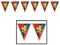 The Costume Center 12' Red and Blue Medieval Hanging Banner Decor